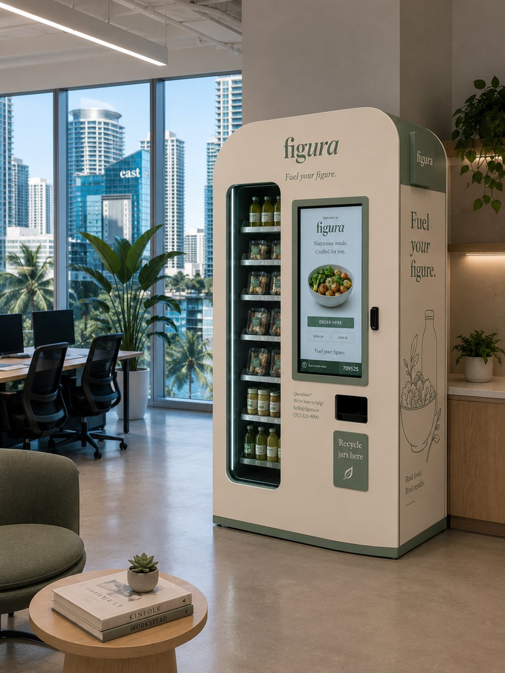 Figura Smart Fridge in an office